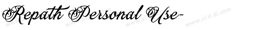 Repath Personal Use字体转换
